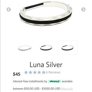 Maria shireen luna silver hair tie bangle